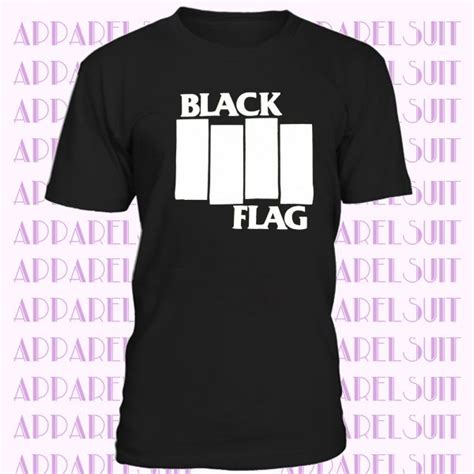 Black Flag T Shirt Bars Logo Punk Band In 2020 T Shirt Flag Tshirt