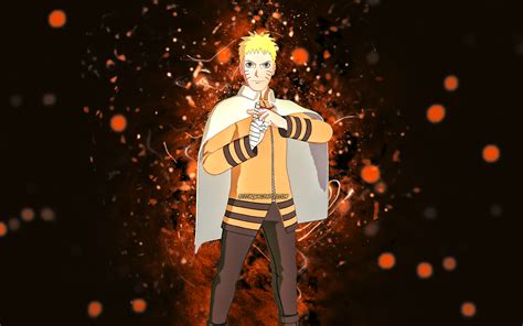 Download Imagens Sétimo Hokage Naruto Uzumaki 4k Laranja Luzes De