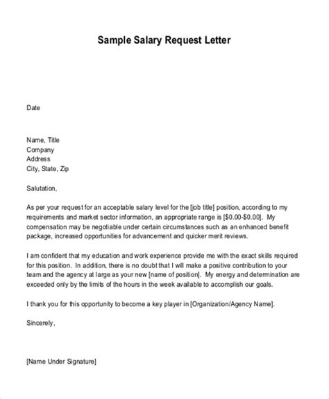 Free 6 Sample Salary Proposal Letter Templates In Pdf Ms Word