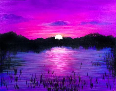 Pin By Ellen Bounds On Gods Beauty In Silhouette Lake Painting