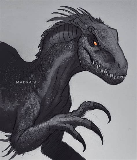 This superhybrid is easily aggravated and will swiftly decimate creatures infringing on it's territory, even after it has been fed. Indoraptor drawing Jurassic world fallen kingdom | Rajzok ...