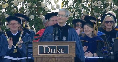 Apple Ceo Tim Cook Tells Duke Graduates To Think Different Cnet