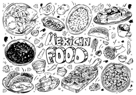 Mexican Food Coloring Pages Free Printable Coloring Pages Of Tacos