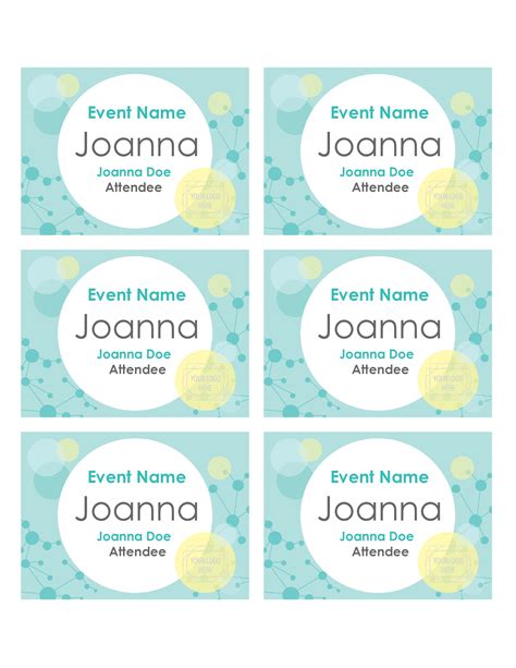 47 Free Name Tag Badge Templates Templatelab