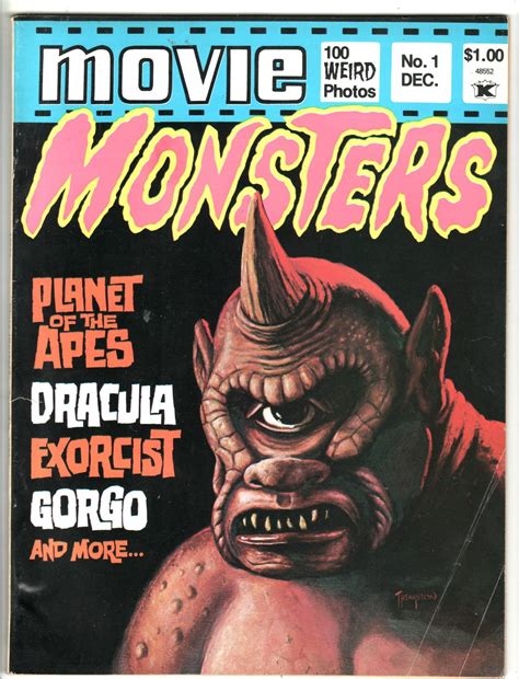 1974 MOVIE MONSTERS Magazines 1 2 3 Godzilla Apes Rodan Batman Exorcist