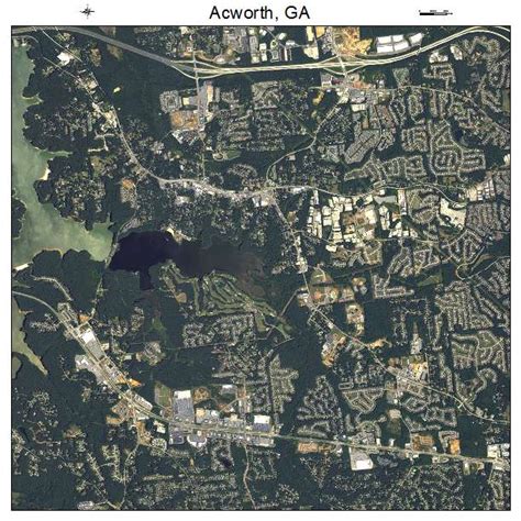 Aerial Photography Map Of Acworth Ga Georgia