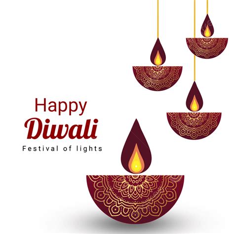 Happy Diwali With Beautiful Hanging Diya Happy Diwali Deepavali Diya