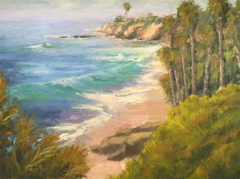 California Coast 36x48 Original Oil Painting By Kathleen M Robison