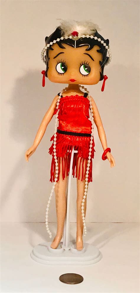 Gorgeous Collectible And Vintage Betty Boop Doll Red Dress Etsy