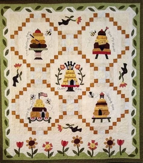 Honey Bee Lane Kit Quilt Wall Kit Beehives And Honey Bees Applique
