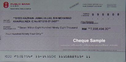 This means that when you write a cheque, the money could leave your account faster, so as ever, it's important you make sure you have enough funds available in your account to cover any cheques when you write them. Cheque Writer Software - Trusted Software Solution in Malaysia