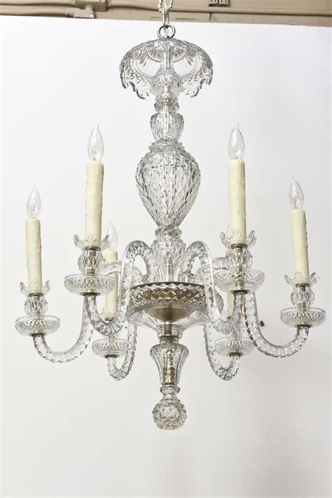 Six Arm Early Waterford Chandelier Appleton Antique Lighting