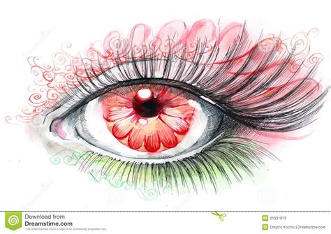 Flower Eye Ideas Eye Illustration Illustration Realistic Eye