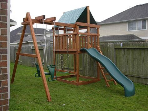 How to Build DIY Wood Fort and Swing Set Plans From Jack's Backyard ...