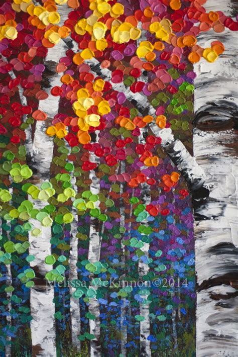 Kaleidoscope Trees Melissa Mckinnon Contemporary Abstract Landscape