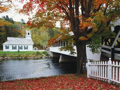 Quintessential Autumn Scene New Hampshire Pretty Places