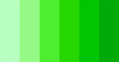 Light Dark Green Gradient Color Scheme Green