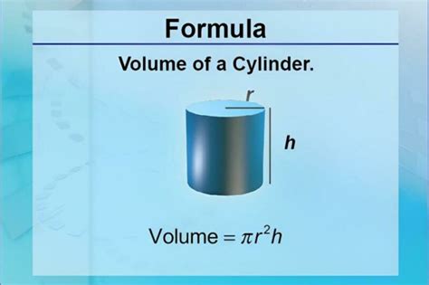 What Are The Definition Formula And Volume Of A Cylinder