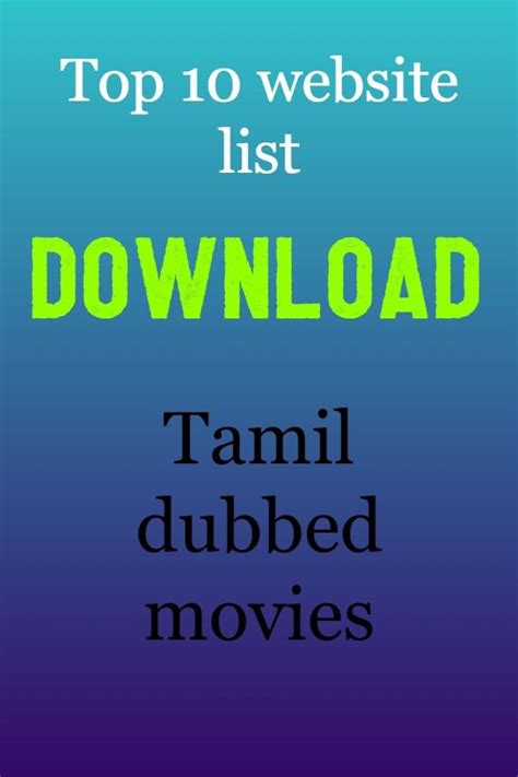 Jakobs wife (2021) tamil dubbed(fan dub) movie hdrip 720p watch online. 10 best website to download tamil dubbed movies | Free ...