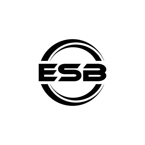 Esb Letter Logo Design In Illustration Vector Logo Calligraphy