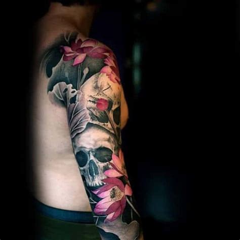 50 Skull Sleeve Tattoos For Men - Masculine Design Ideas