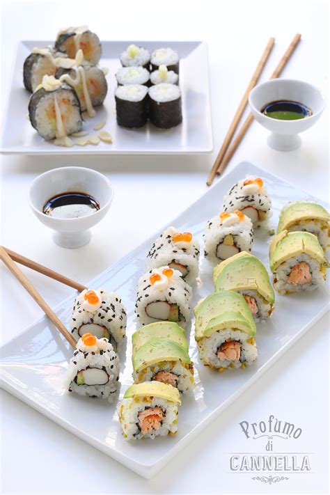 Ricetta semplice per fare il sushi in casa, con il riso a chicco tondo e piccolo. Sushi fatto in casa - ricetta del ristorante giapponese e ...