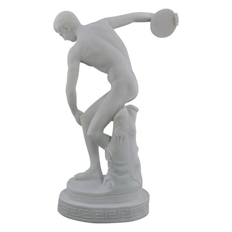 Discobolus Discus Thrower Nude Male Athlete Greek Roman Statue Sculpture Greek Artworks