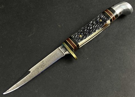 Lot Vintage Western Usa 648b Fixed Blade Knife