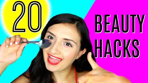 20 Beauty Hacks Every Girl Should Know Youtube