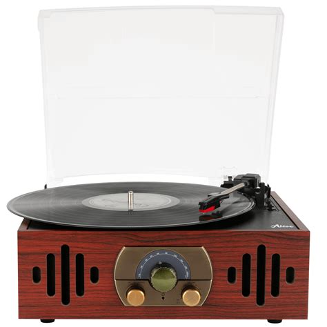 Купить виниловый проигрыватель alive audio quattro lp wood с fm-радио в ...