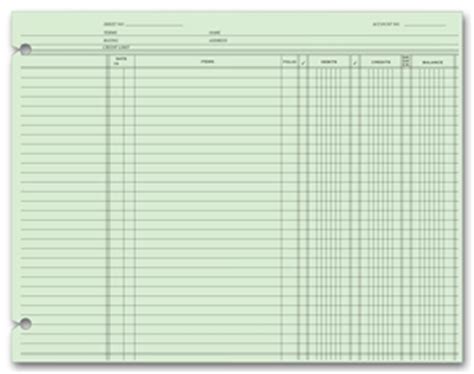 accounting ledger sheets