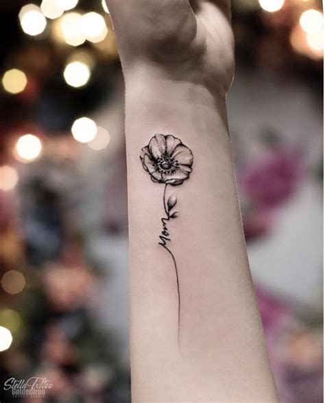 Amazing Meaningful Small Flower Wrist Tattoos Download