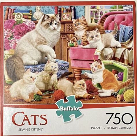 Buffalo Games Jigsaw Puzzle Cats Kitten Kitchen Capers 750 Pcs 97070 For Sale Online Ebay