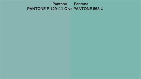 Pantone P 129 11 C Vs Pantone 563 U Side By Side Comparison