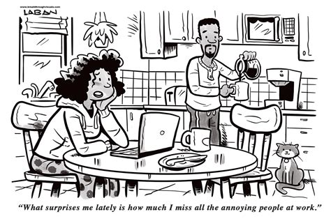 Research tribe is looking for people across the uk to. Cartoon Coffee Break: Remote Work Realities