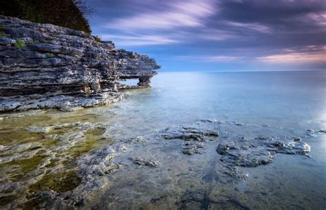 Sunrise At Cave Point County Park By Peter Liu On Capture Door County