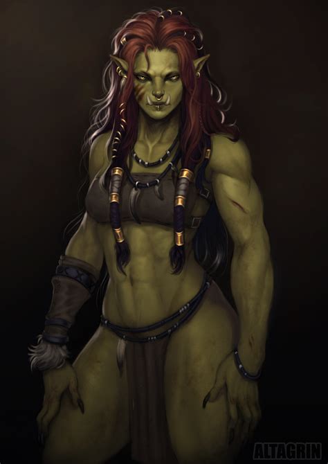 Pin By Jemedrius Rogers On Orcs Female Orc Fantasy Character Design Dungeons And Dragons