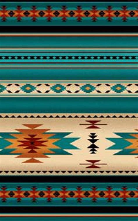 Southwestern Blanket Stripe Fabric Turquoise Teal Navaho Etsy Native