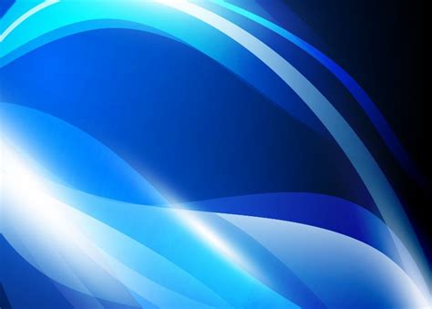 Vector Abstract Blue Waves Background Graphic Free