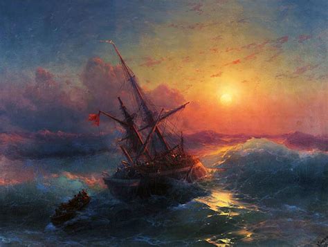 Shipwreck Aivazovsky Painting Reproduction 18787 TOPofART