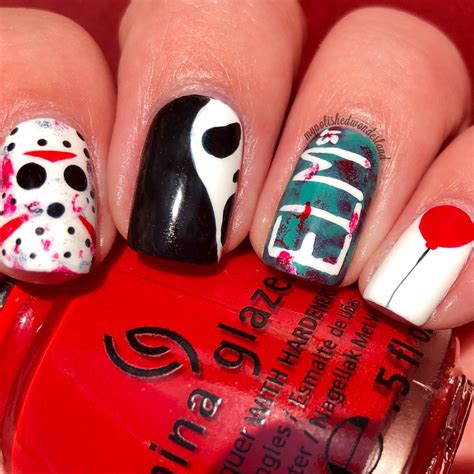 My Horror Movie Nails In 2022 Short Acrylic Nails Designs Halloween
