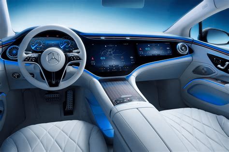 The Interior Of The Electric Mercedes Benz Eqs Sedan