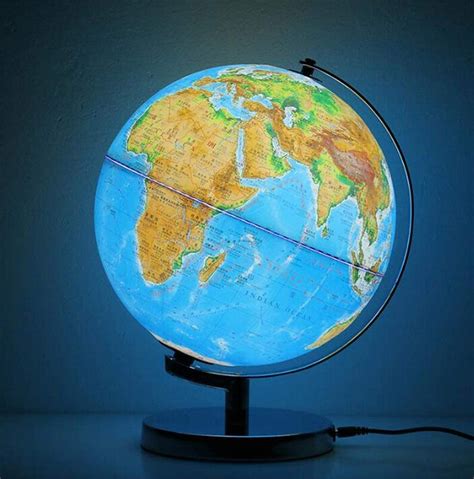 World Globe With Illuminated Light Up Globe For Kidsandadults