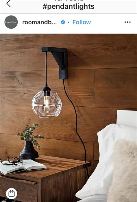 Shop for led lights plug into wall at bed bath & beyond. Pin by Janette Young on Bedford Bedrooms | Wall mounted lights bedroom, Hanging bedroom lights ...