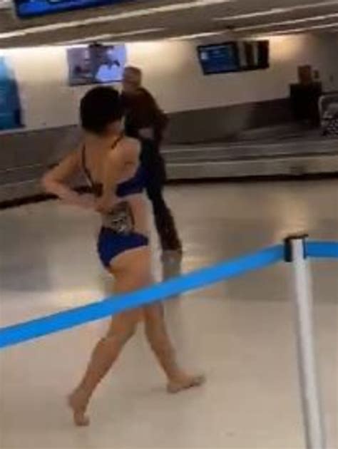Naked Woman Caught On Video Walking Around Miami Airport News Com Au Australias Leading