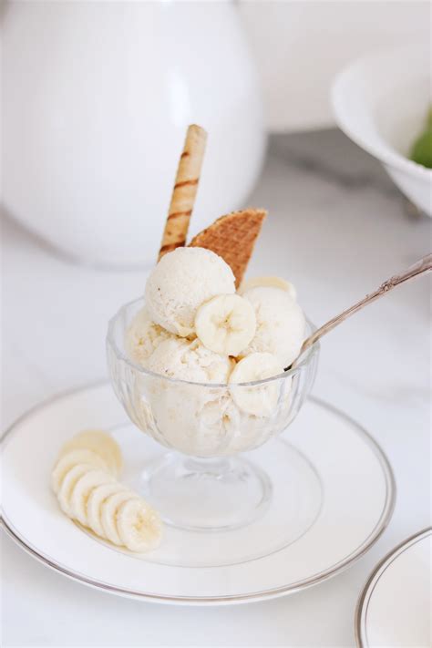 Have we got a scoop for you! Jeff's Homemade Banana Ice Cream Recipe - KristyWicks.com