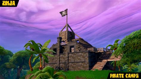 Visit All 7 Pirate Camps Pirate Camp Locations Fortnite Season 8