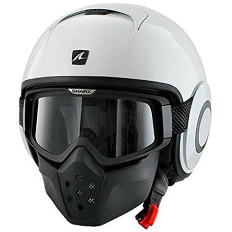 Casque harley casque scooter accessoire moto équipement moto casques motos motard the shark raw bridges the gap between the traditional full faced helmet, and the half shell open face le casque jet shark raw présenté par ixtem moto. Casque Shark Raw Uni - Marti Motos