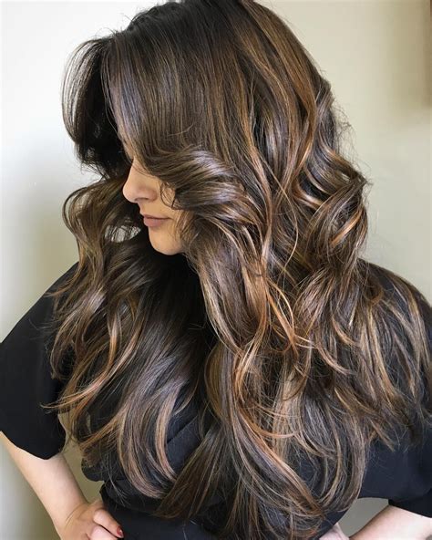 Cool 65 Ideas For Dark Brown Hair With Highlights For The Chic Modern Brunette Beautiful