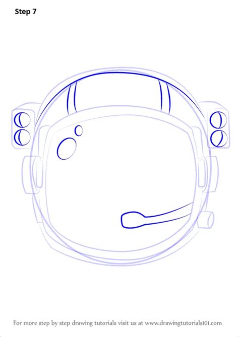 How To Draw An Astronauts Helmet Tools Step By Step